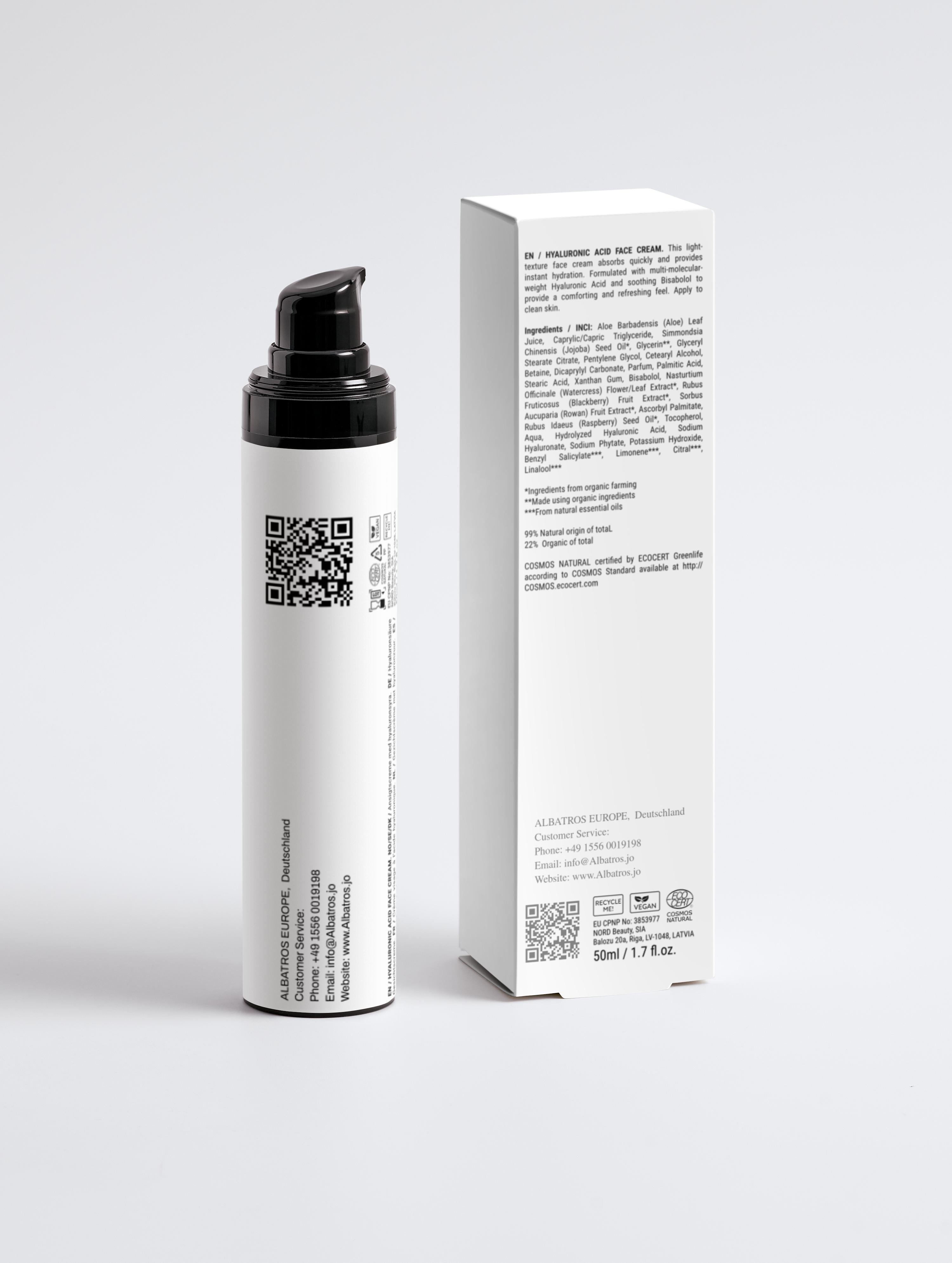 Hyaluronic Acid Face Cream for Men