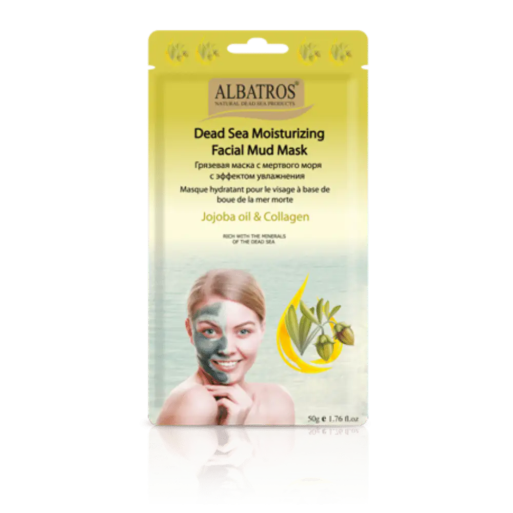 ALBATROS Moisturizing Dead Sea Mud Mask with Jojoba Oil and Collagen
