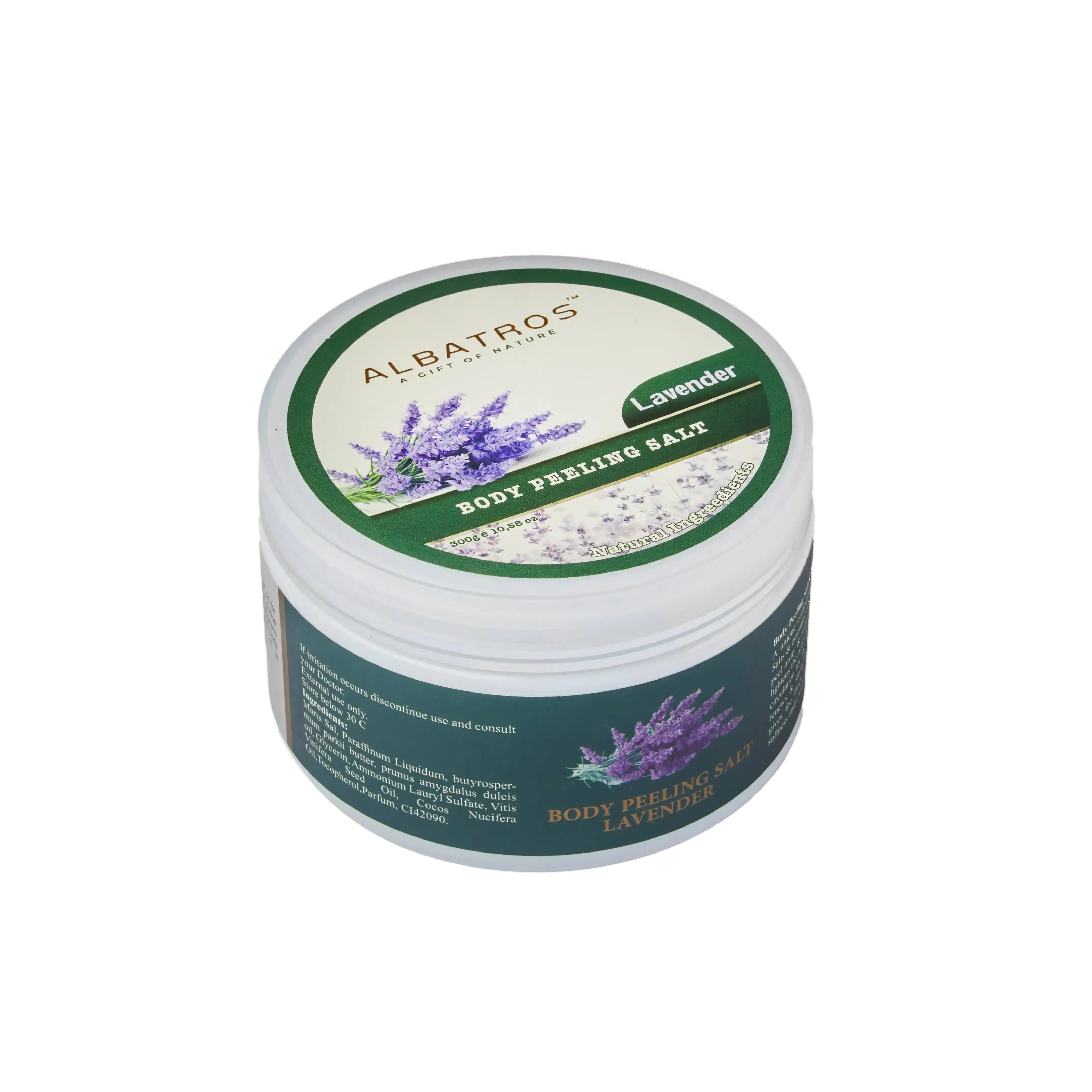 ALBATROS Dead Sea Body Peeling Salt Lavender 300g jar