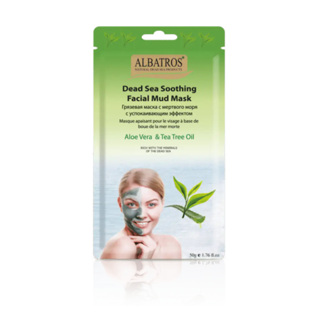 ALBATROS Soothing Dead Sea Mud Mask with Aloe Vera and Tea Tree Oil