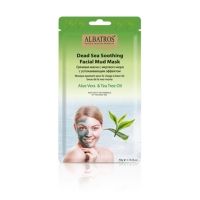 ALBATROS Soothing Dead Sea Mud Mask with Aloe Vera and Tea Tree Oil